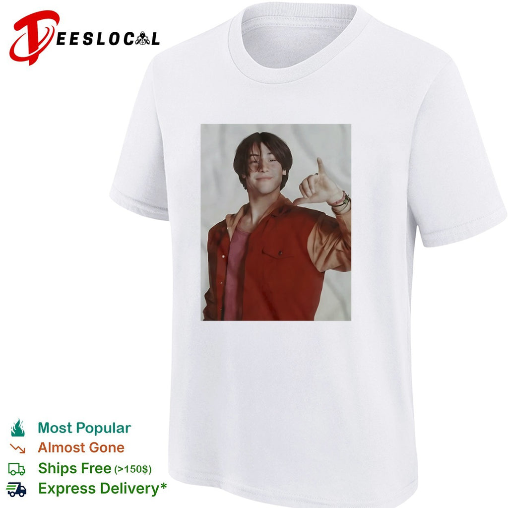 Keanu Reeves Hang Loose 90s shirt
