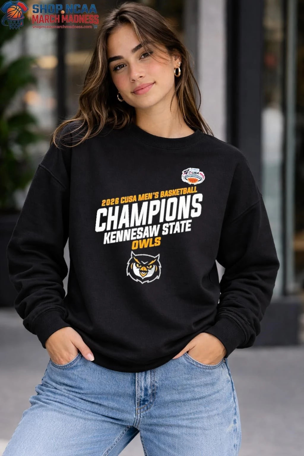 Kennesaw State Owls Champions C USA Men’s Basketball Tournament 2026 T Shirt Kennesaw State Owls 2026 Shirt