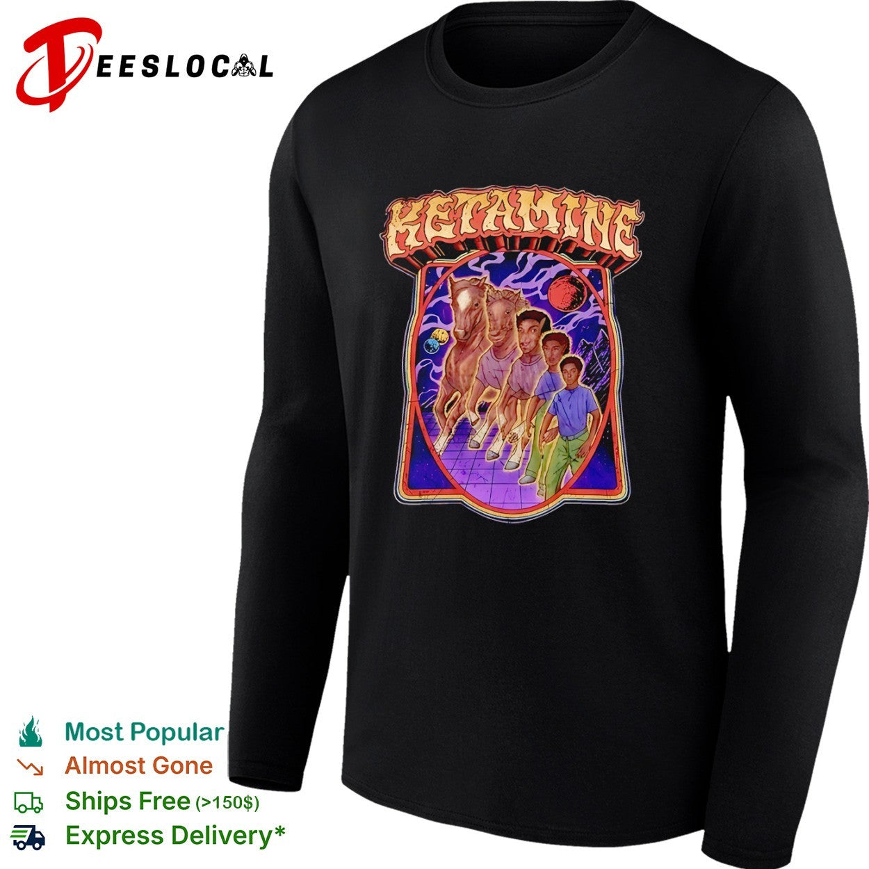 Ketamine horse morph shirt