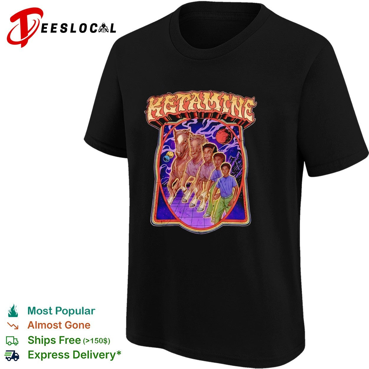 Ketamine horse morph shirt