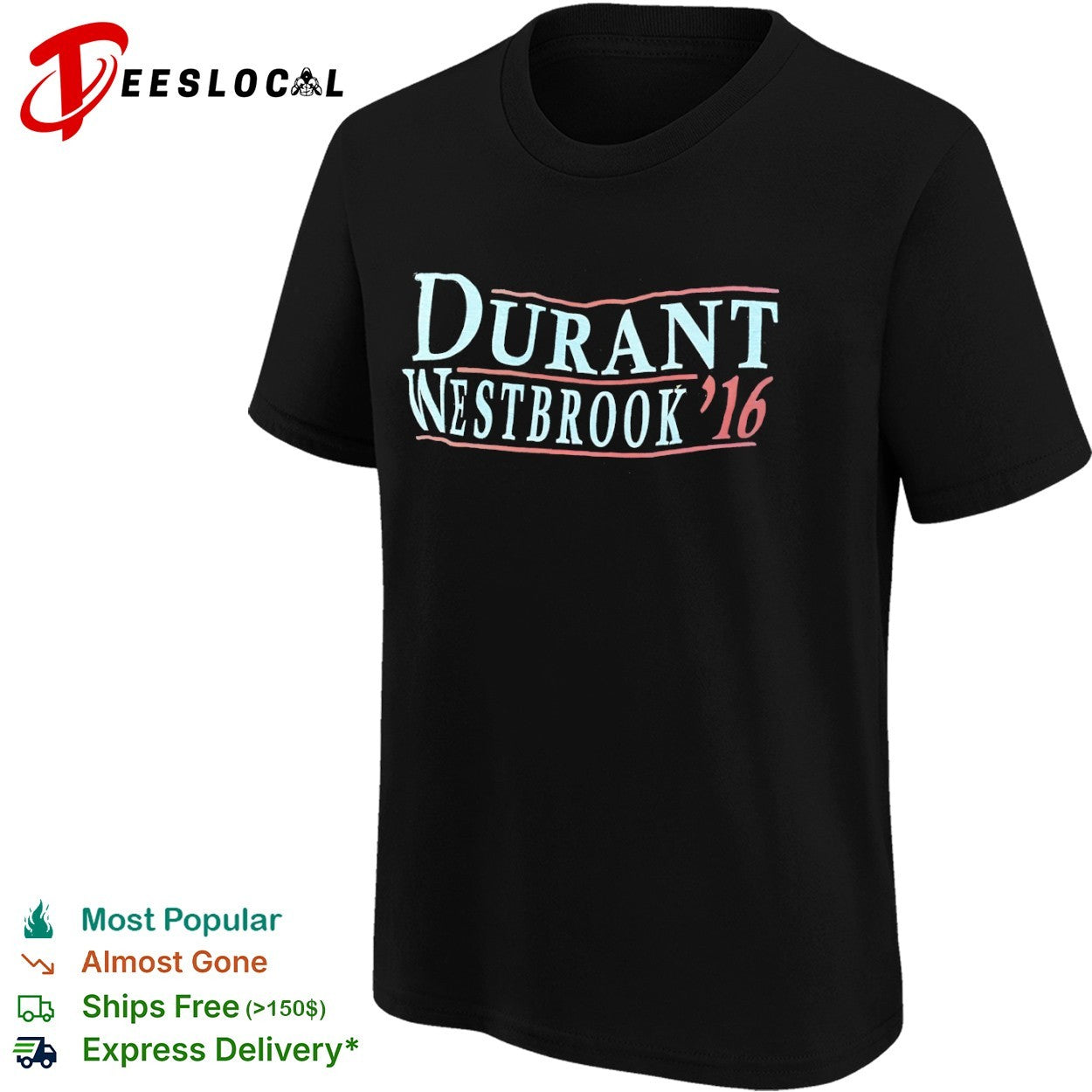 Kevin Durant Russell Westbrook 2016 vintage shirt
