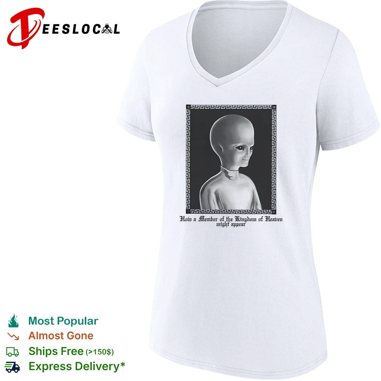 Kingdom of Heaven how a member might appear alien portrait shirt