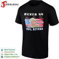 Kirk Lazarus Tropic Thunder never go full retard US flag shirt