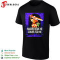 Knight holding sword maidens desire me goblins fear me 8 bit shirt
