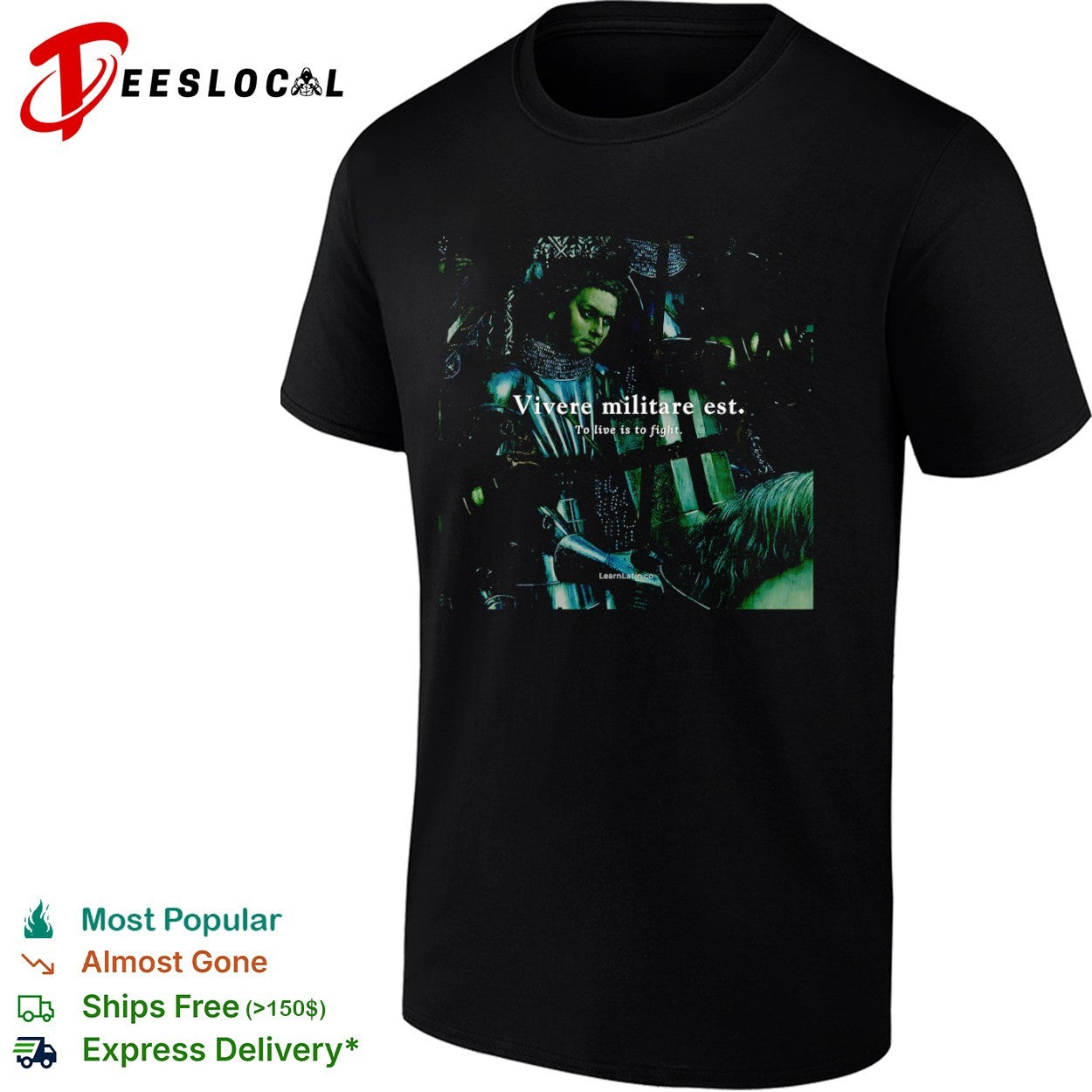 Knight vivere militare est to live is to fight shirt