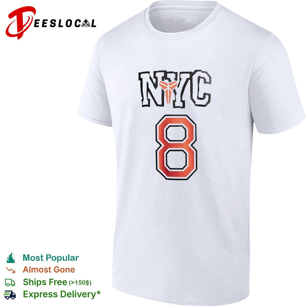 Kobe Bryant Los Angeles Lakers x NYC 8 basketball player shirt