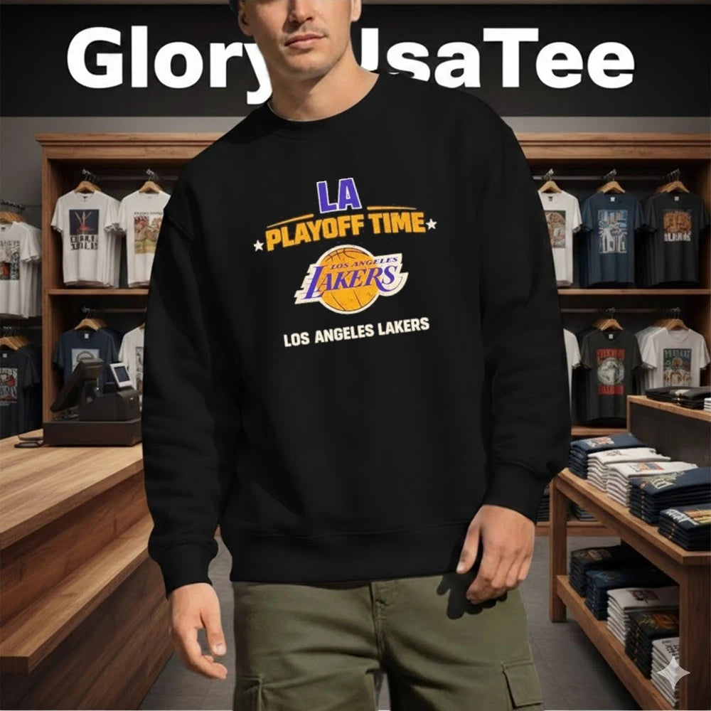 LA Playoff Time Los Angeles Lakers Game Day Graphic Shirt