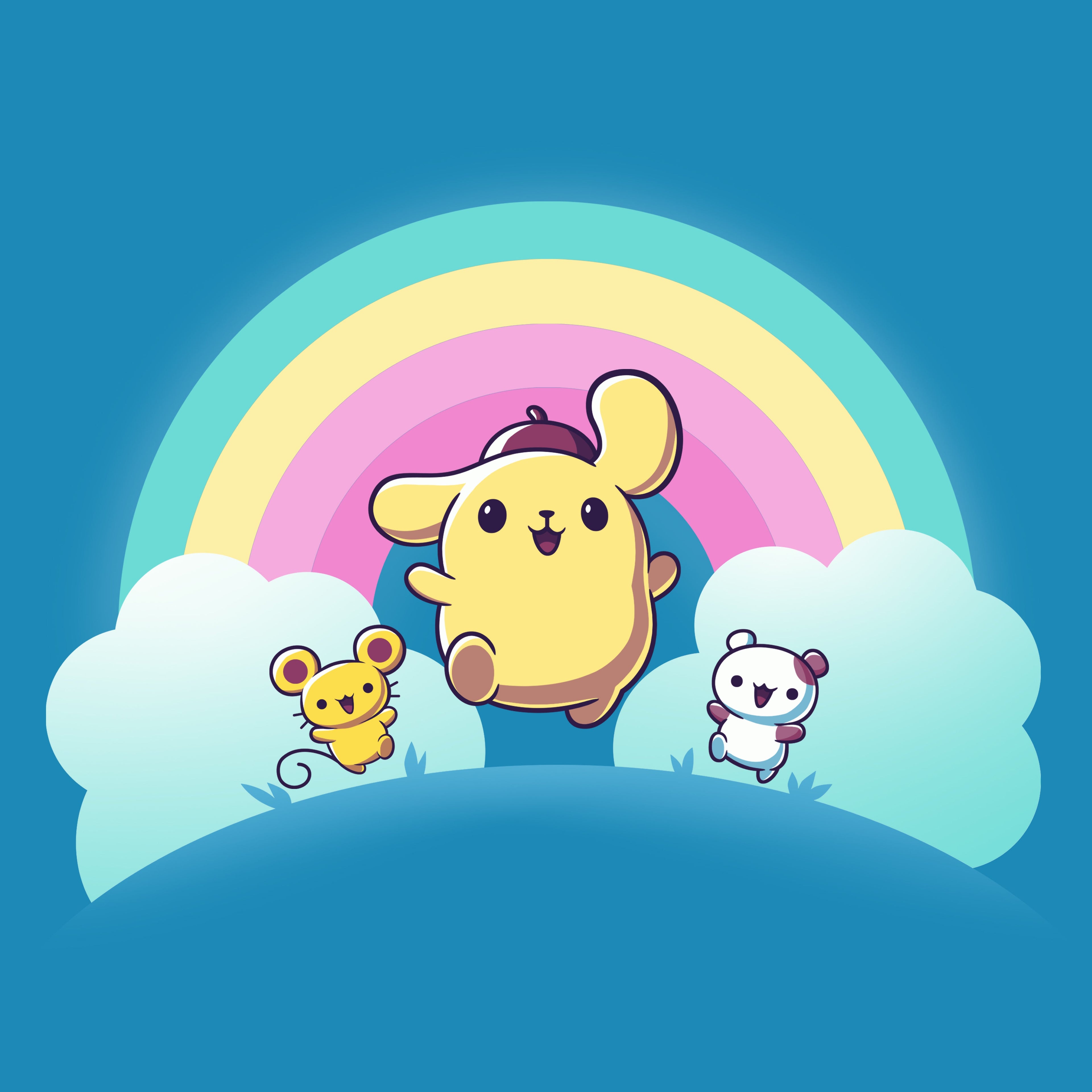 Pompompurin, Scone, and Muffin