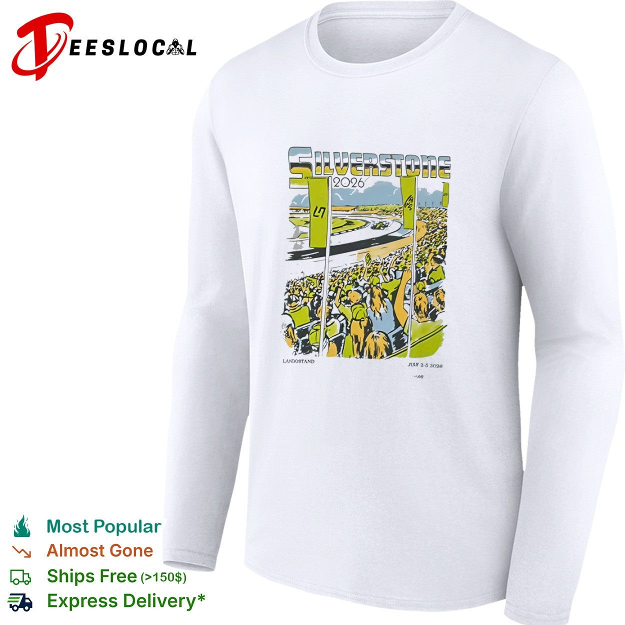 LN Landostand race track Silverstone 2026 July 2 5 shirt