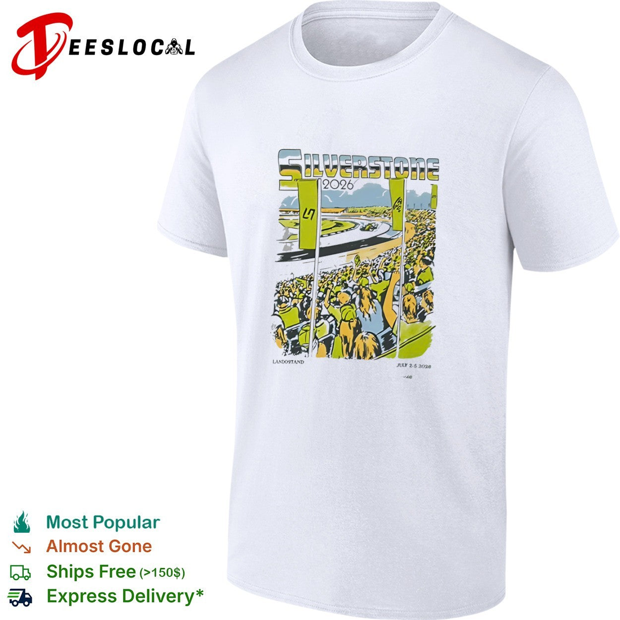 LN Landostand race track Silverstone 2026 July 2 5 shirt