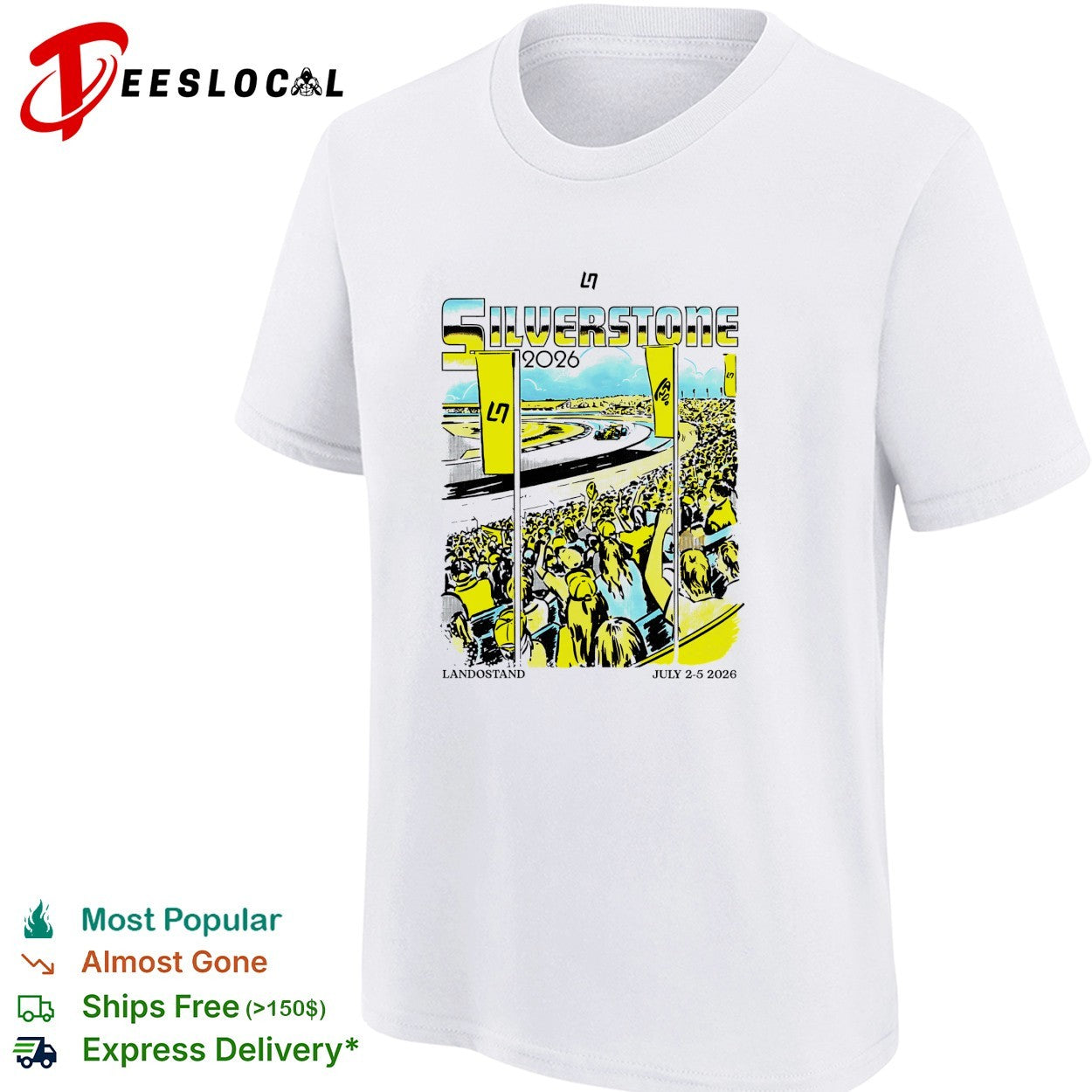 Lando Norris Silverstone 2026 Landostand July F1 shirt