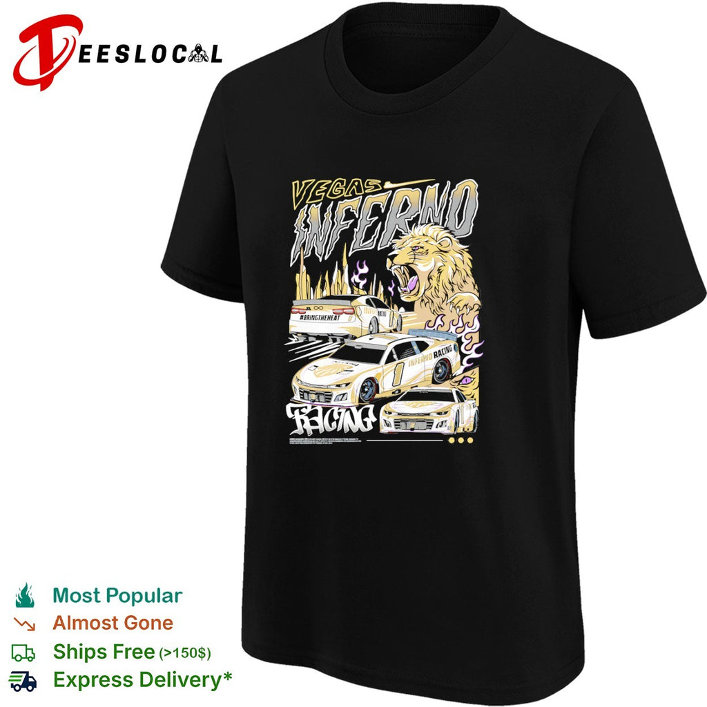 Las Vegas Inferno Racing Bring the Heat Nascar Chevrolet Camaro Race Car shirt