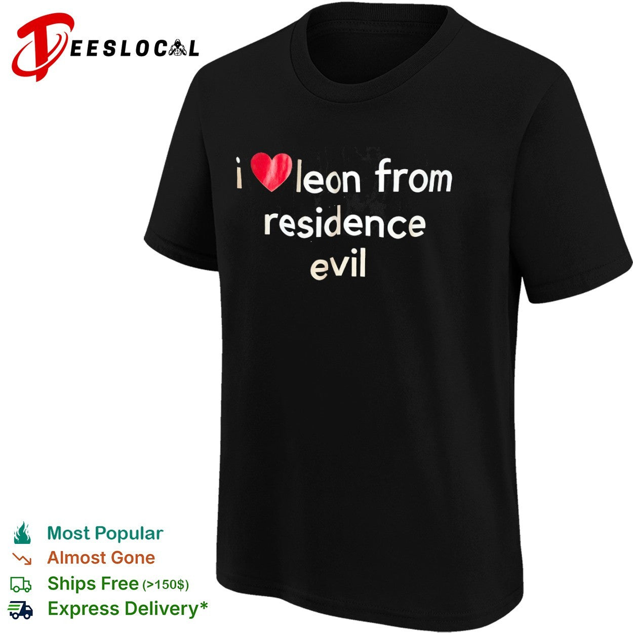 Leon Kennedy I love leon from residence evil shirt