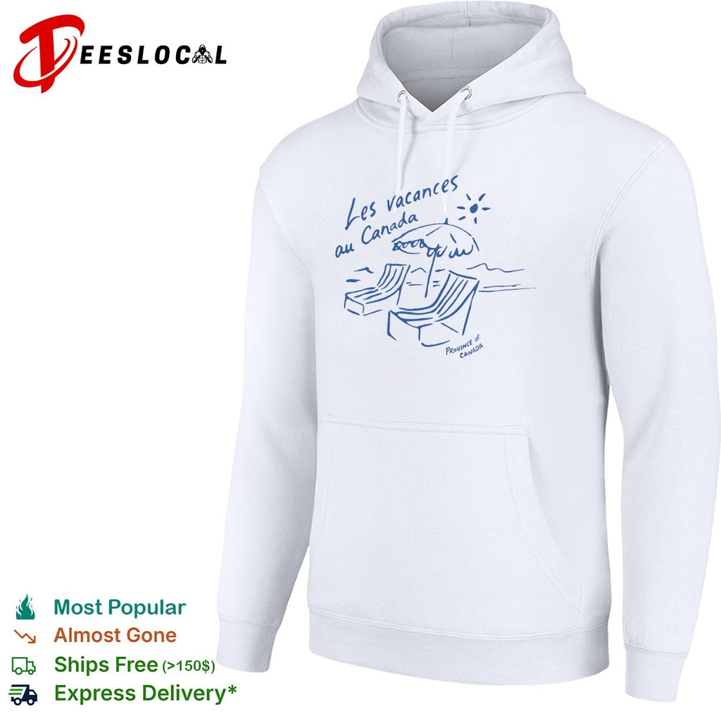 Les vacances au Canada Province of Canada beach umbrella shirt