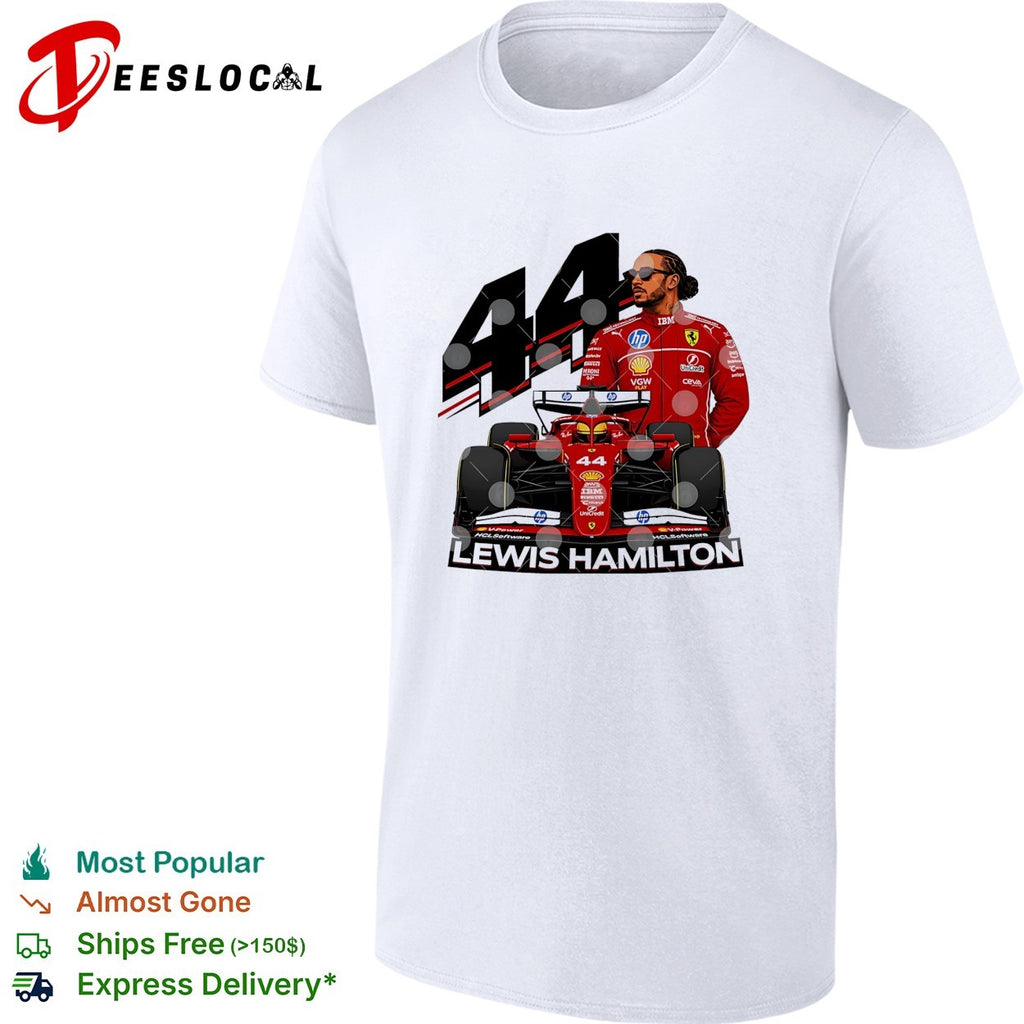 Lewis Hamilton Ferrari F1 number 44 shirt