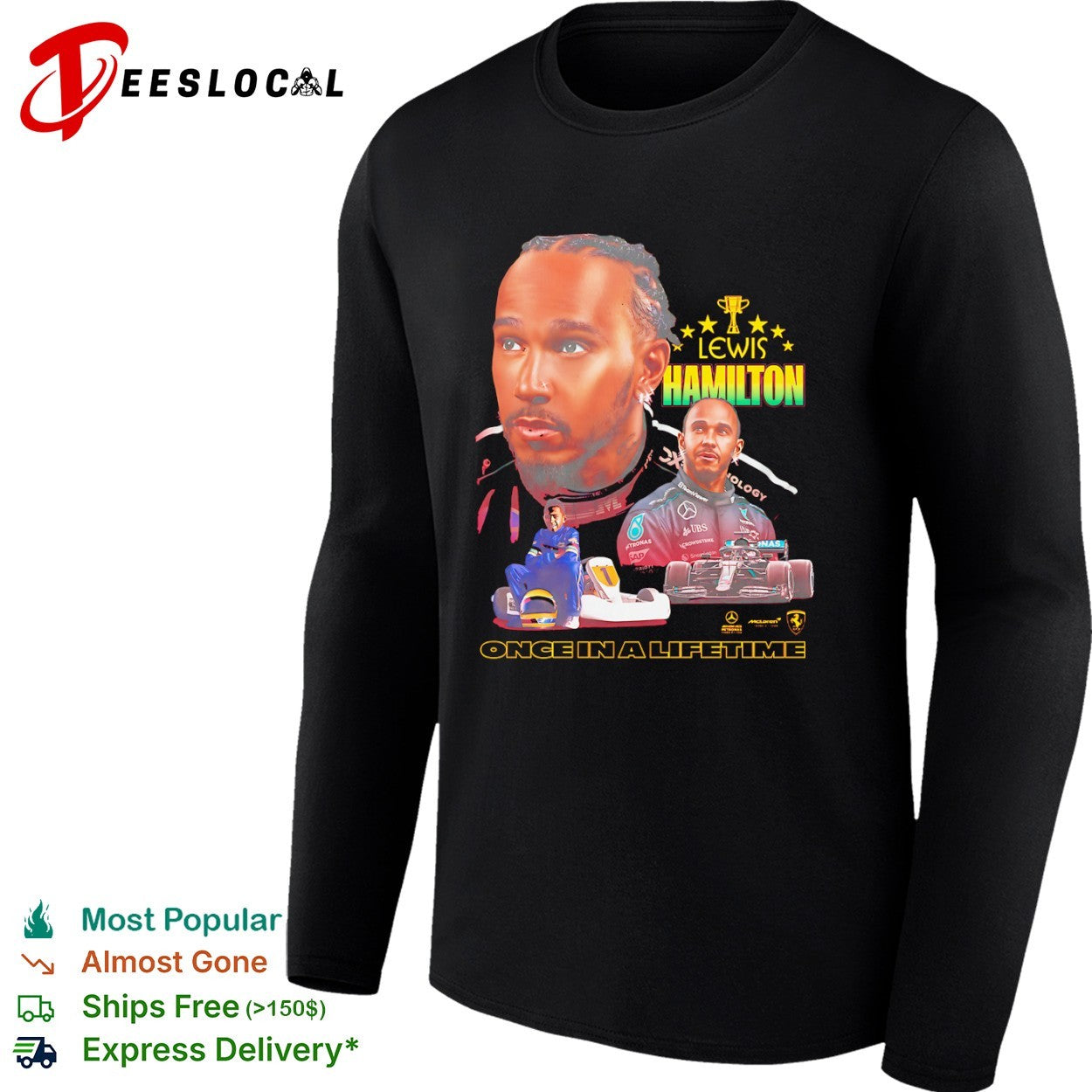 Lewis Hamilton Mercedes F1 Ferrari Once in a Lifetime shirt