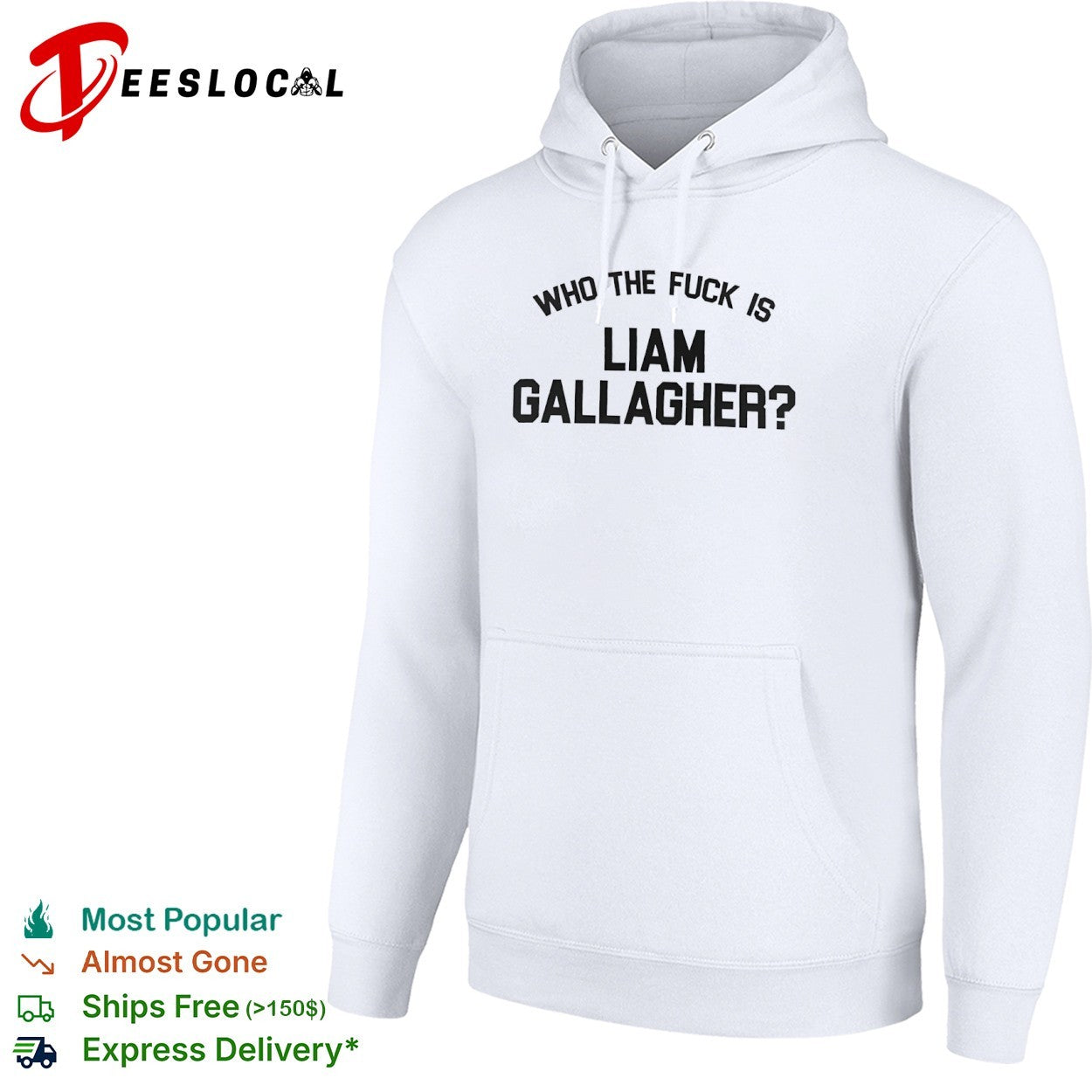 Liam Gallagher who the fuck is shirt