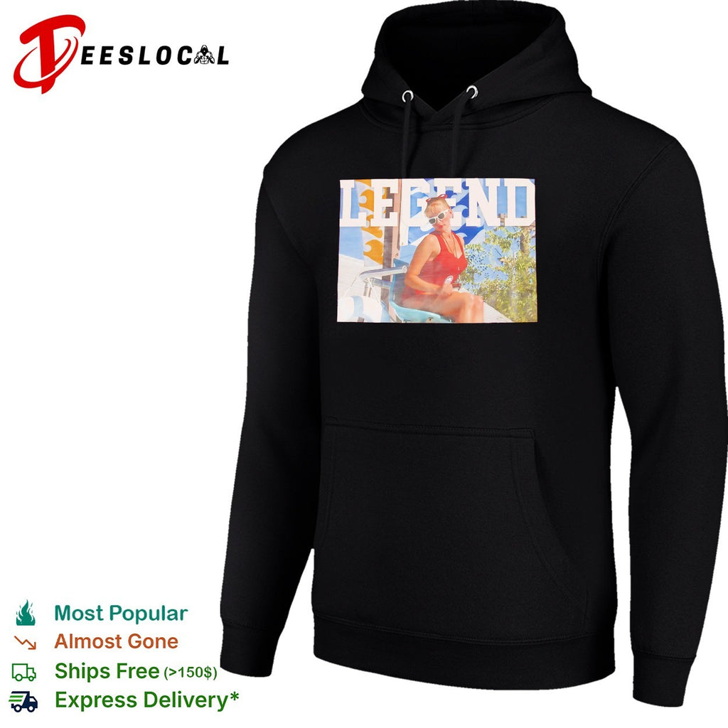 Lifeguard woman legend sunglasses chair shirt