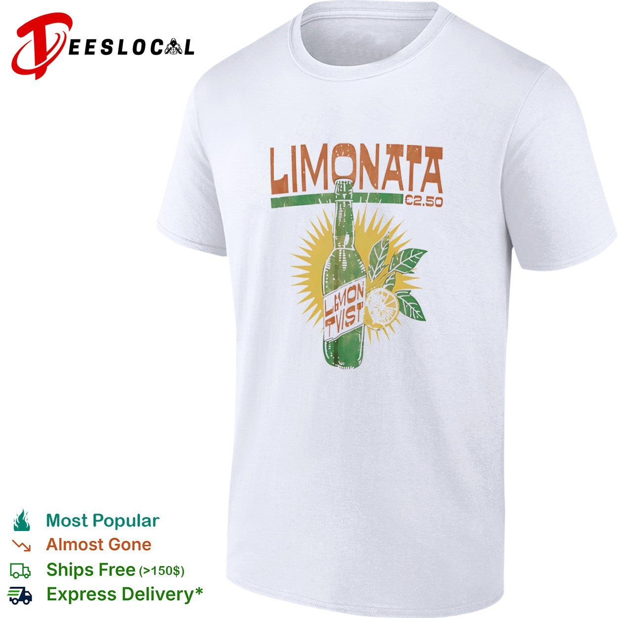 Limonata Lemon Twist vintage beverage bottle €2.50 shirt