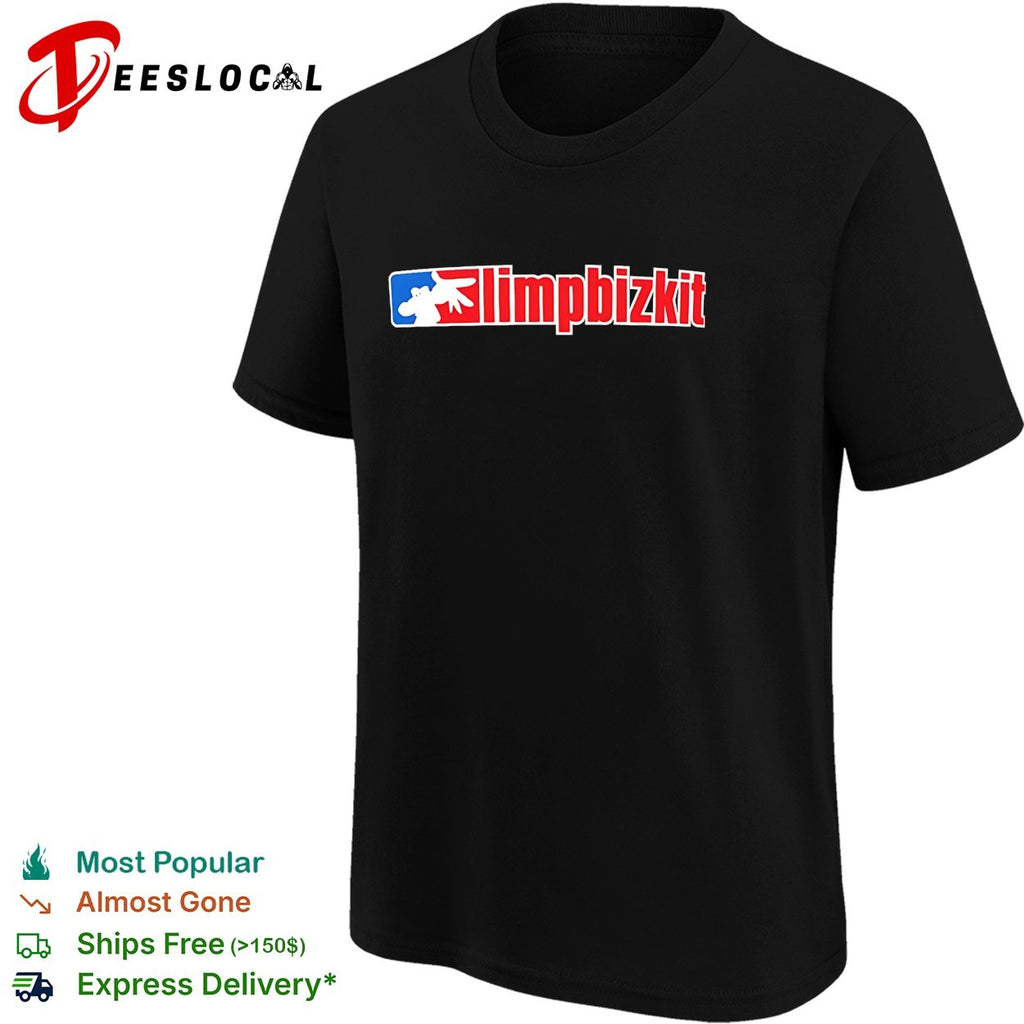 Limp Bizkit baseball logo band shirt