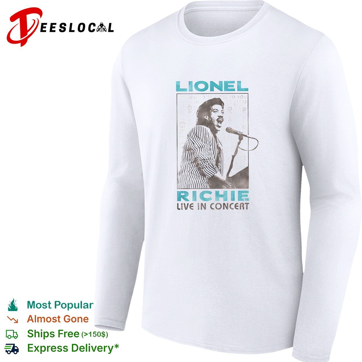 Lionel Richie live in concert vintage shirt