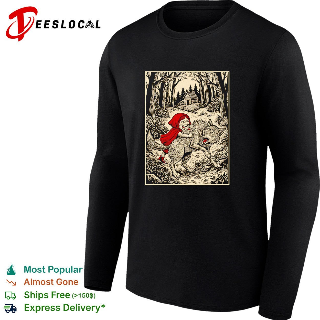 Little Red Riding Hood Humor Of Inverted Stories shirt