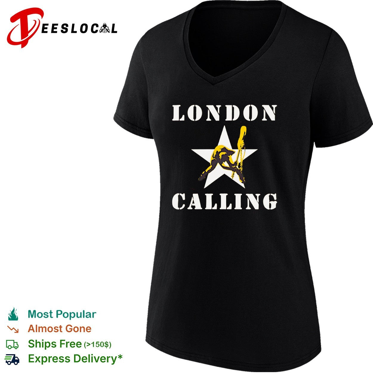 London Calling The Clash Punk Rock Band shirt