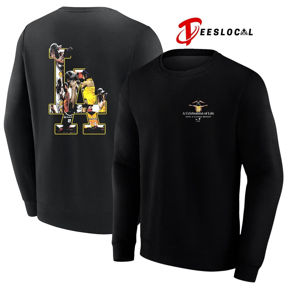 Los Angeles Lakers Kobe Bryant and Gianna Bryant Mamba a celebration of life graphic shirt
