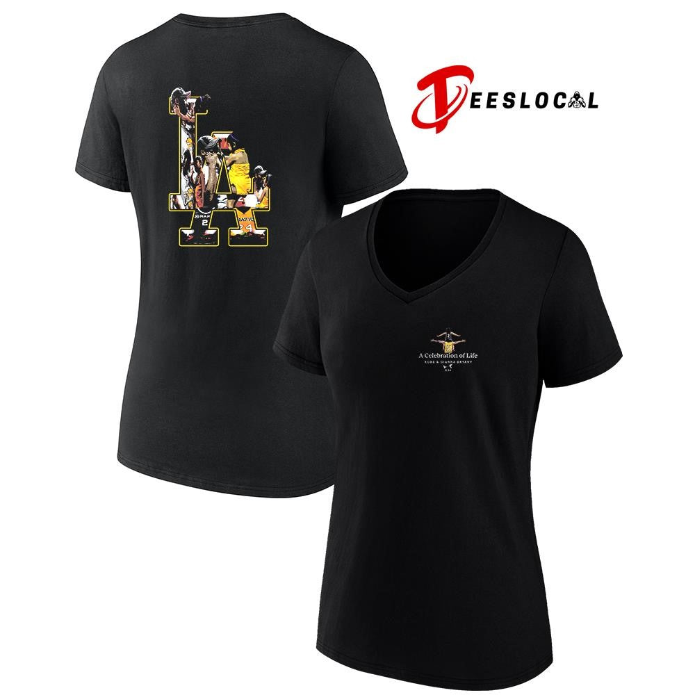 Los Angeles Lakers Kobe Bryant and Gianna Bryant Mamba a celebration of life graphic shirt