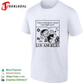 Los Angeles cartoon kid floating headphones I don’t even know where I am shirt