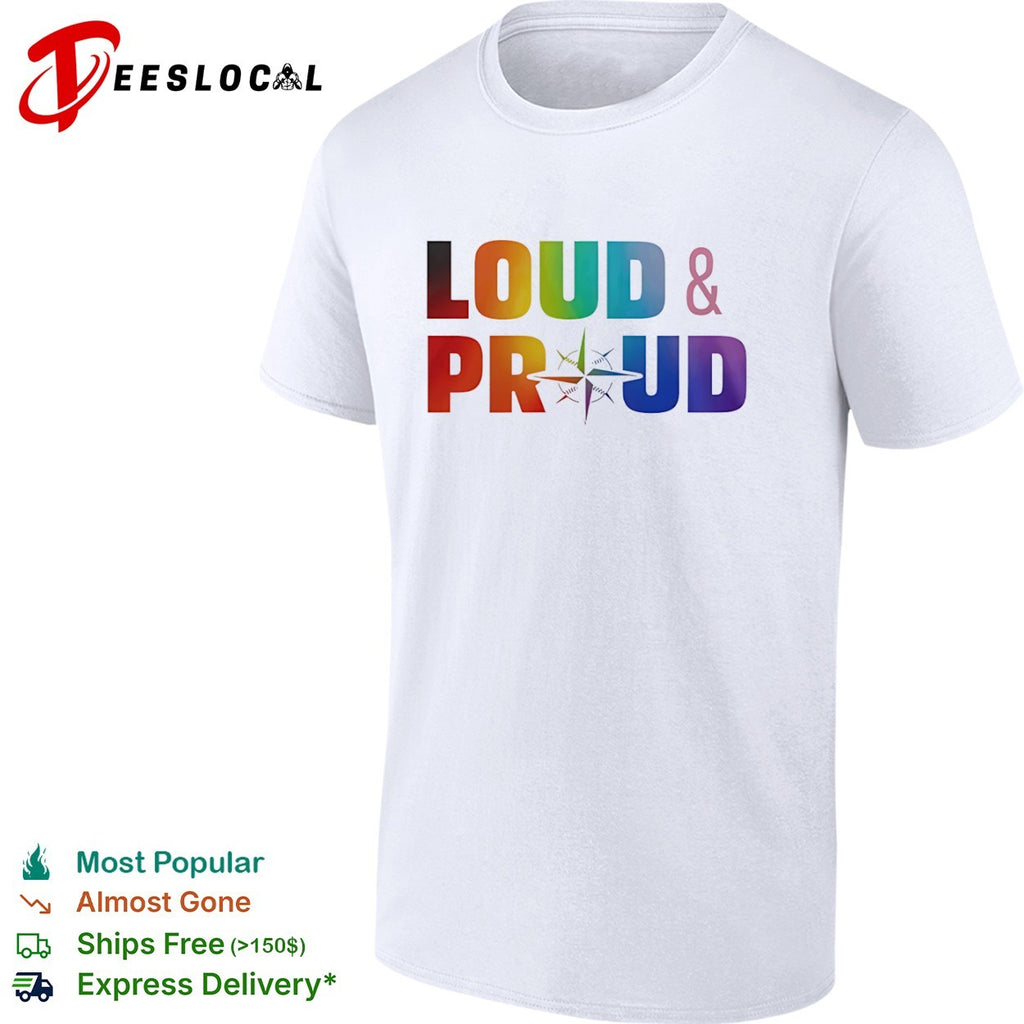 Loud and proud Seattle Mariners compass logo shirt