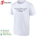 Loves Jesus and America too 1776 2026 faith patriotic christianity freedom shirt