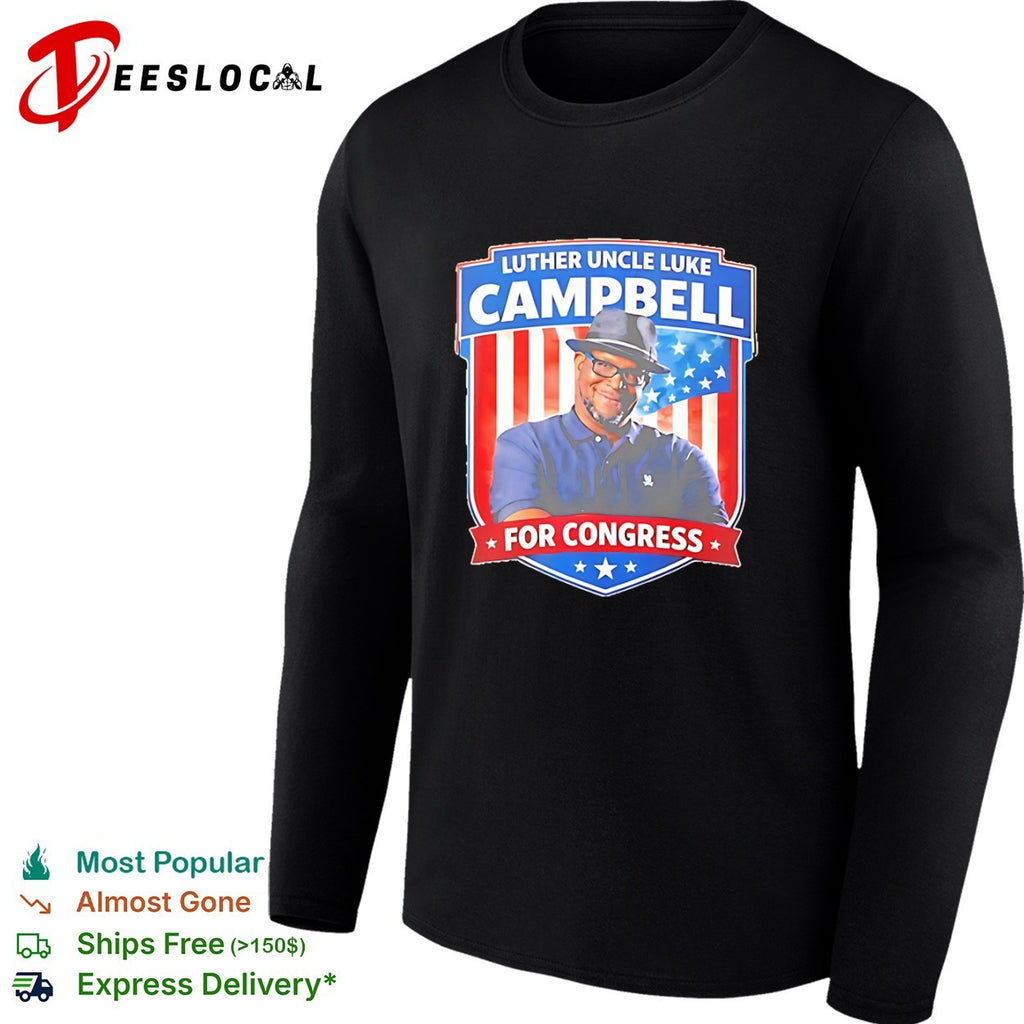 Luther Uncle Luke Campbell for Congress United States Flag shirt