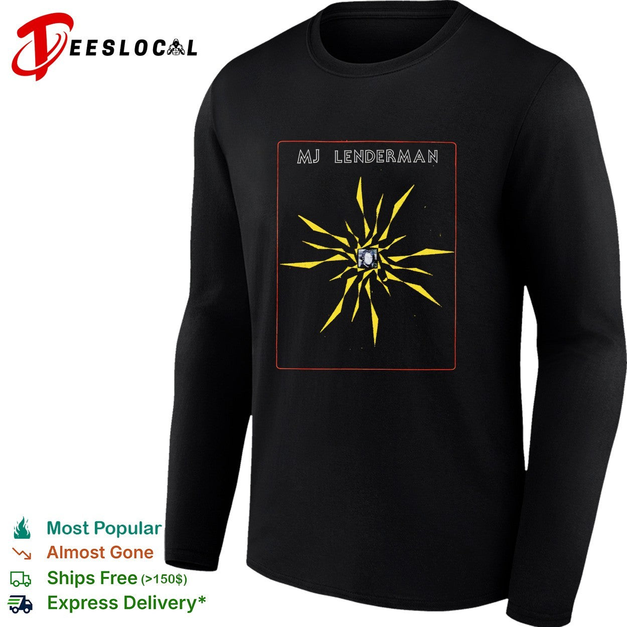 MJ Lenderman starburst with portrait shirt