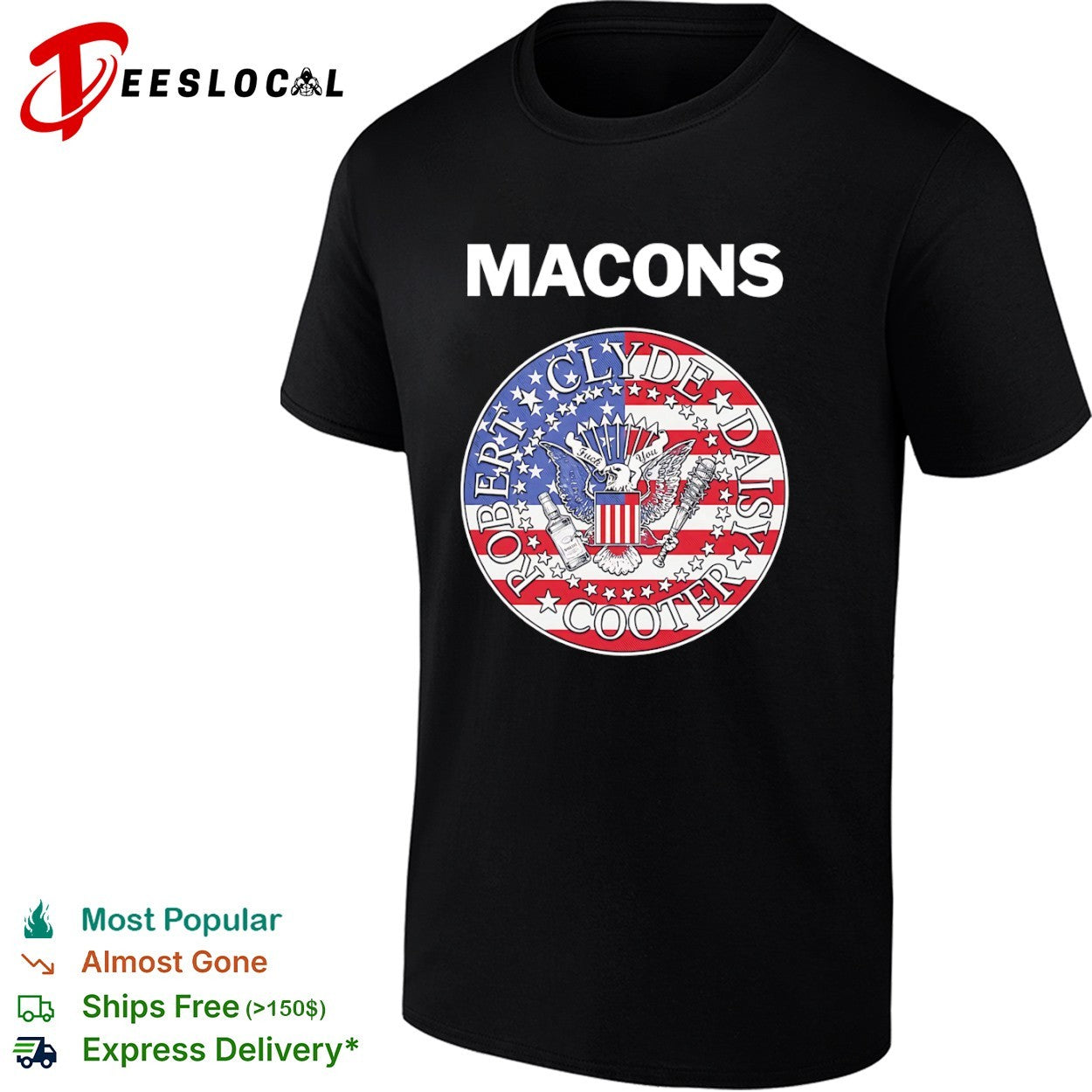 Macons eagle crest Robert Clyde Daisy Cooter shirt
