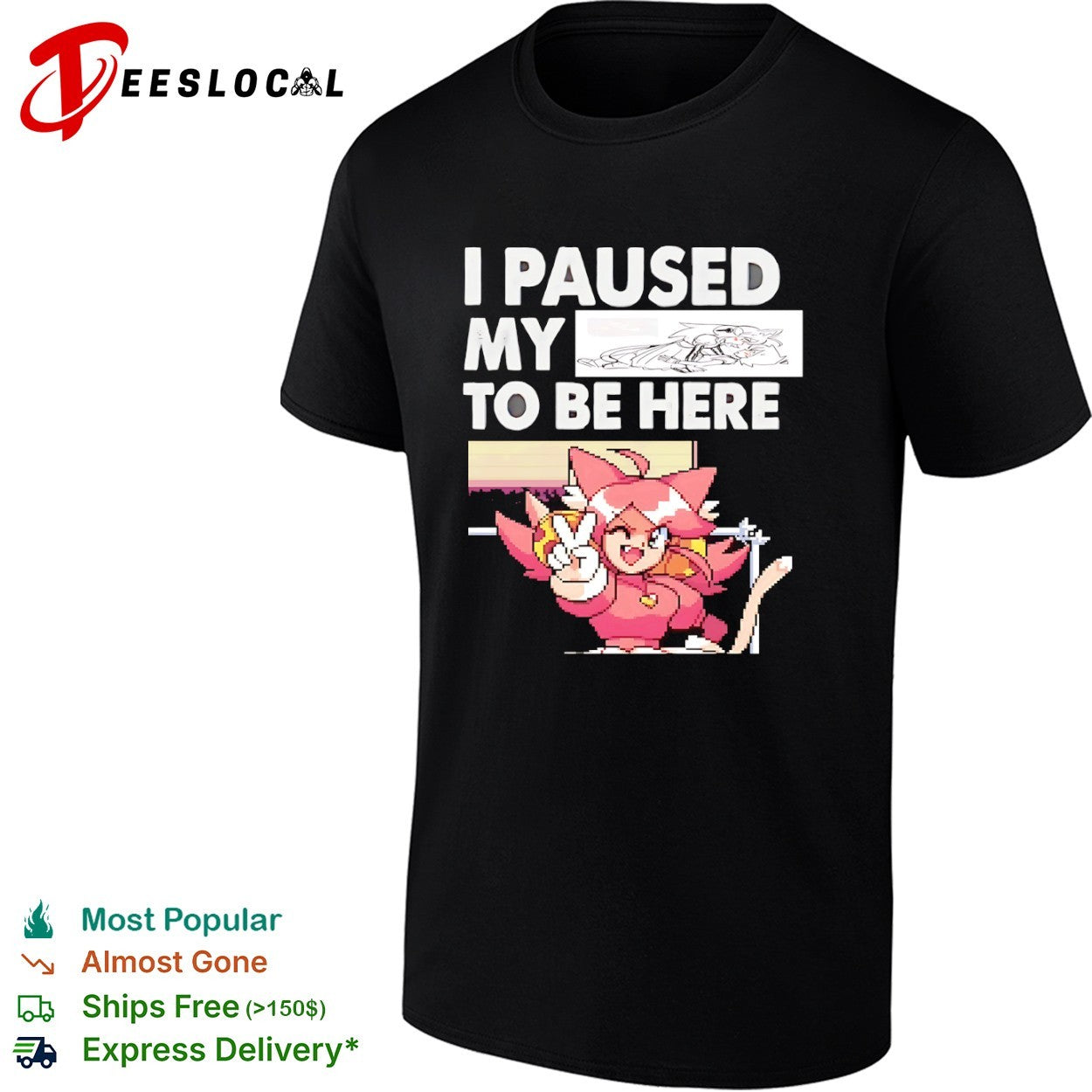 Mad Mew Mew Undertale anime girls I paused my to be here shirt