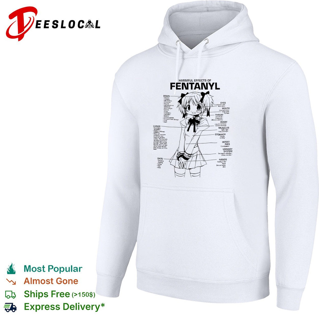 Madoka Kaname Harmful Effects of Fentanyl Anatomy Educational Anime shirt