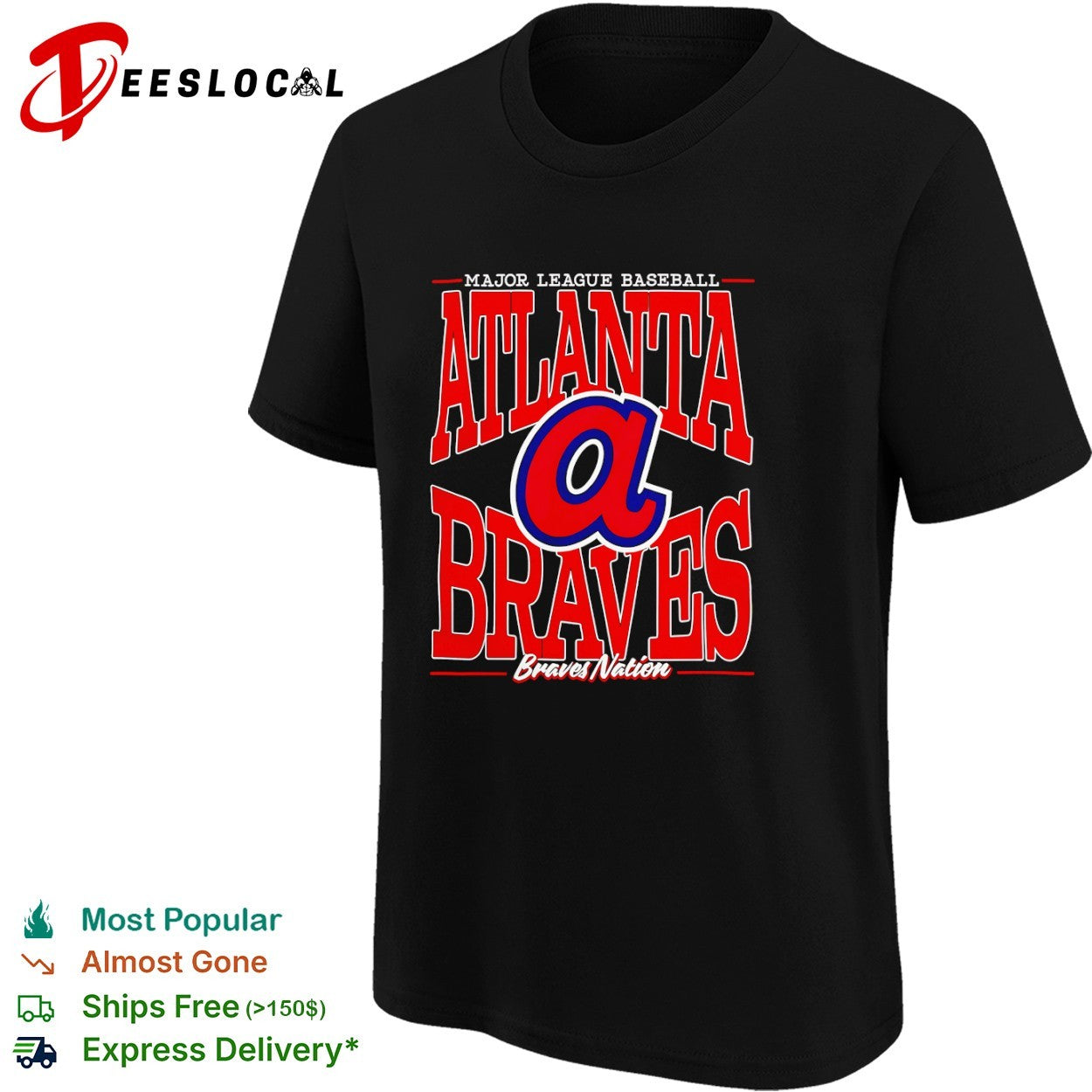 Major League Baseball Atlanta Braves Nation League shirt