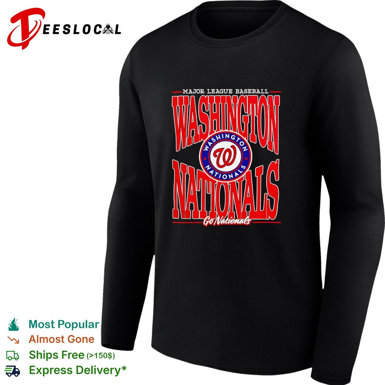 Major League Baseball Go Washington Nationals shirt
