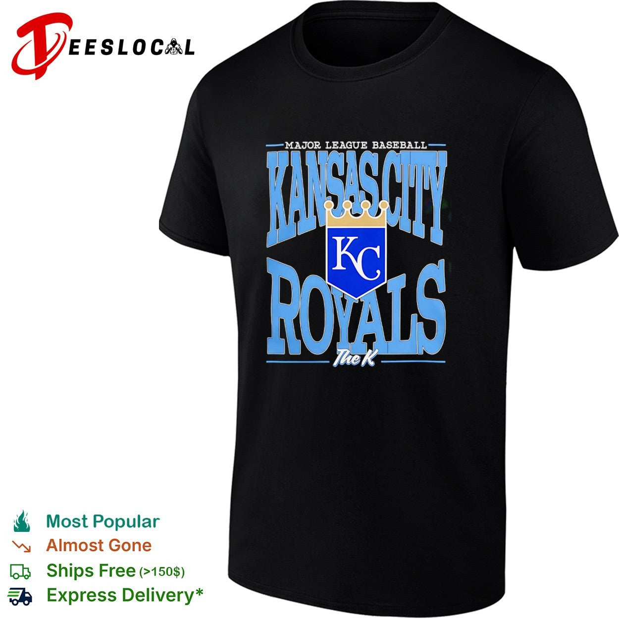 Major League Baseball Kansas City Royals The K shirt
