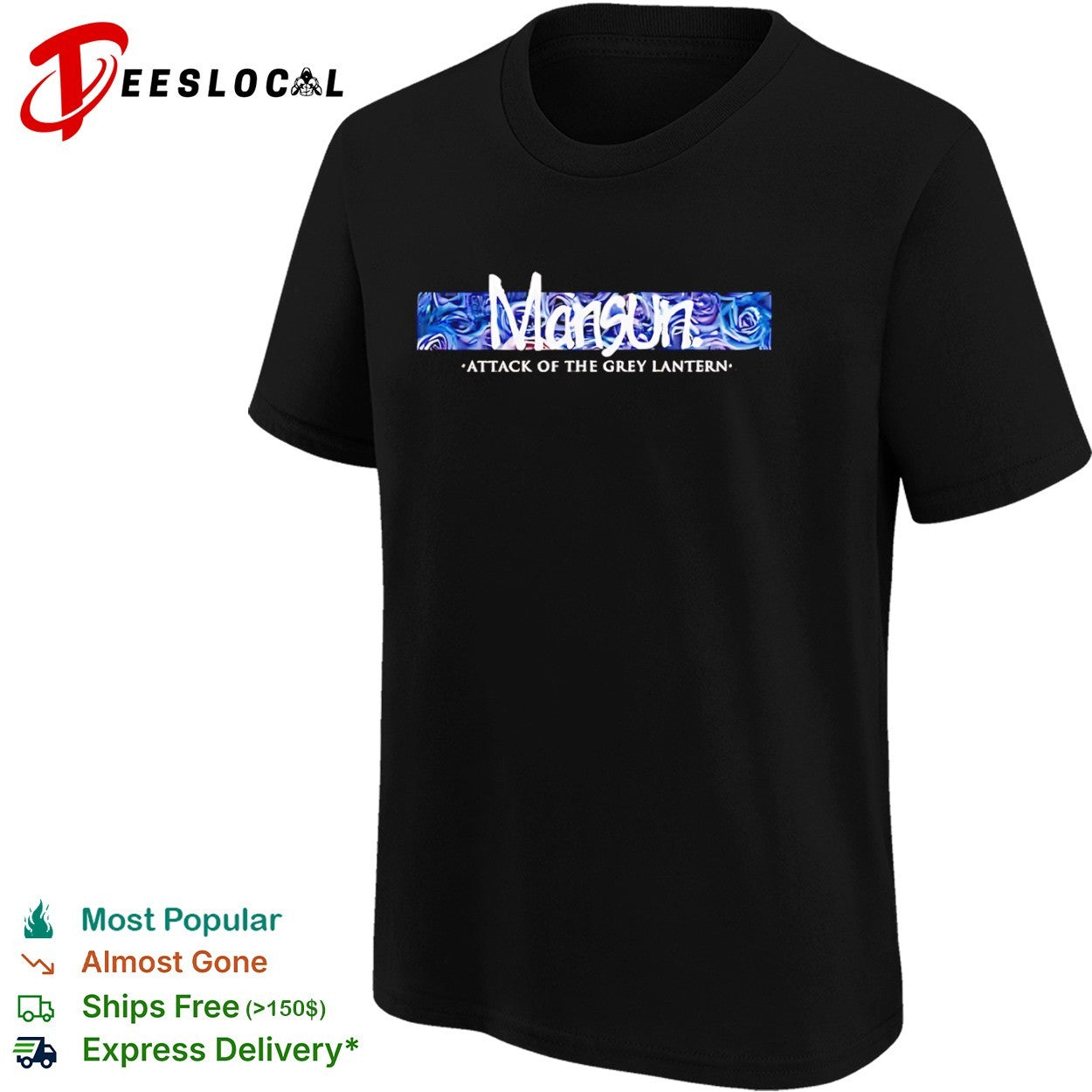 Mansun Attack of the Grey Lantern music album band logo shirt