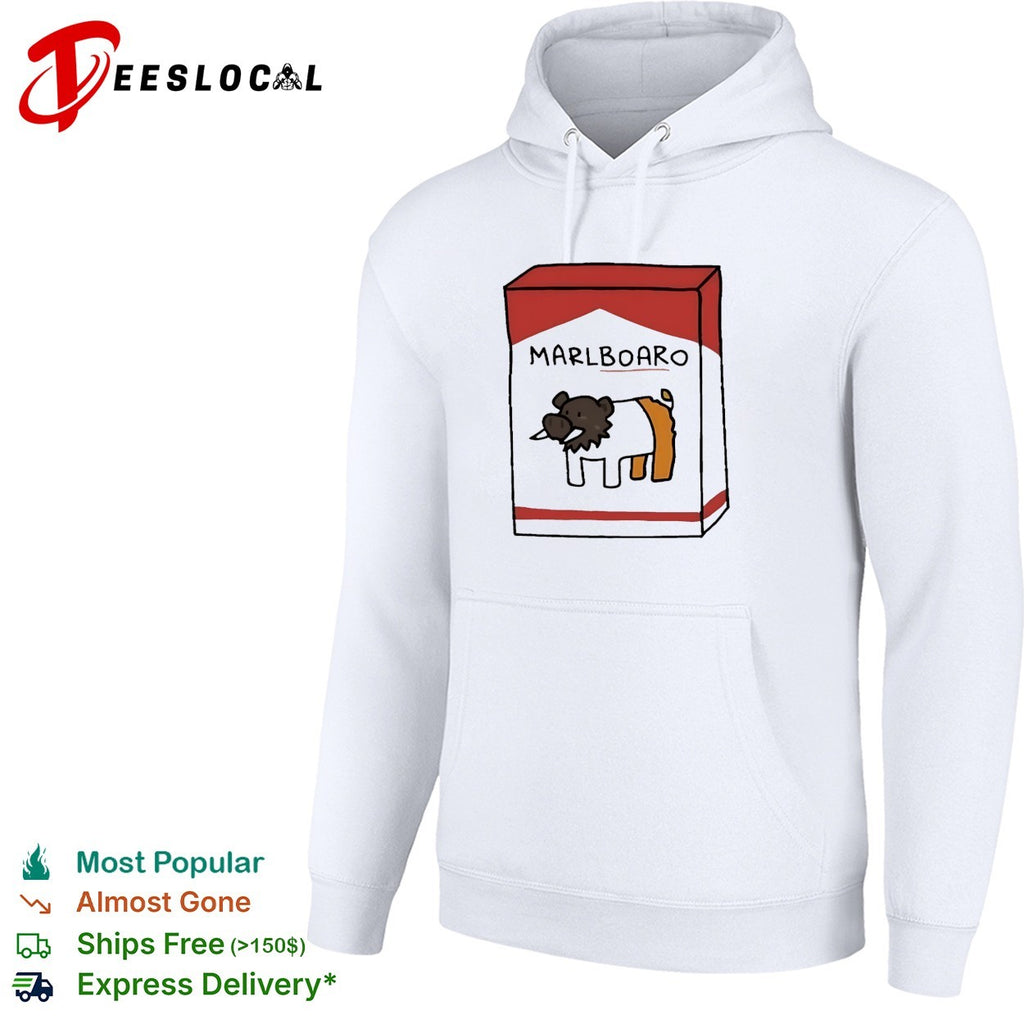 Marlboaro boar cigarette pack parody shirt