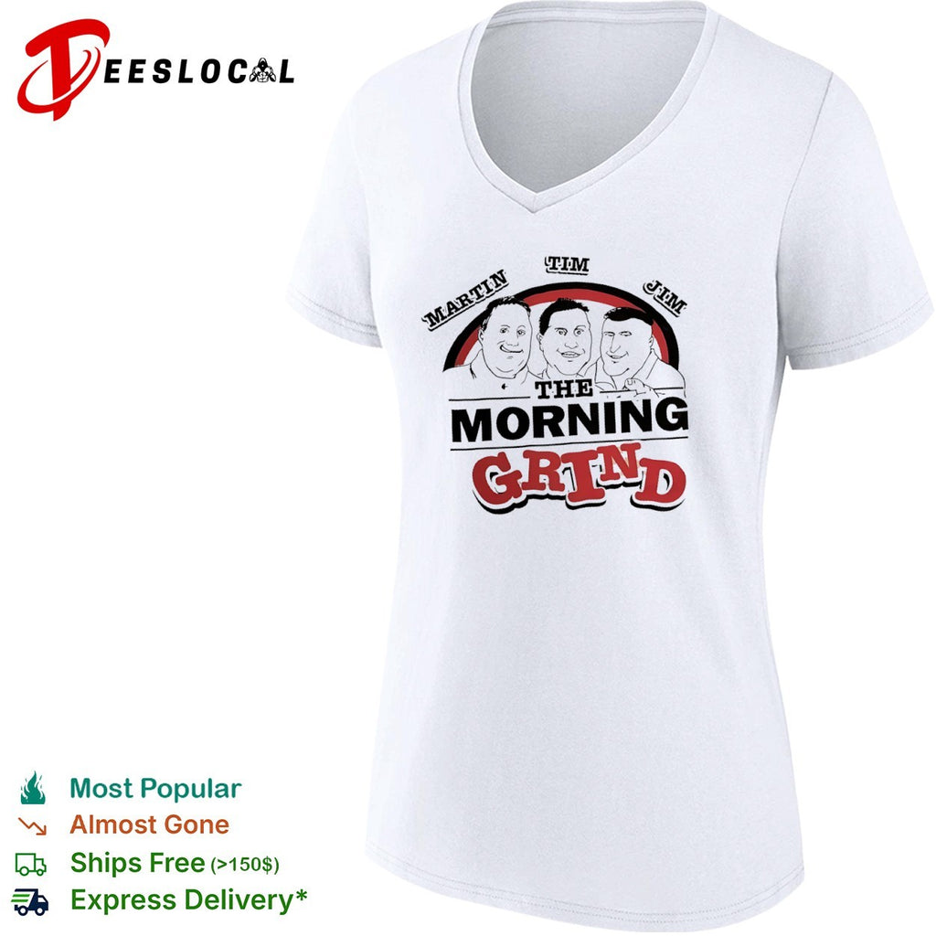Martin Tim Jim the morning grind three men shirt