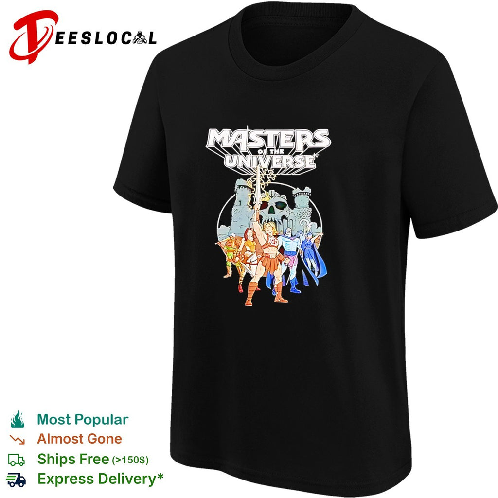 Masters of the Universe He Man Castle Grayskull Heroic Warriors and Teela shirt