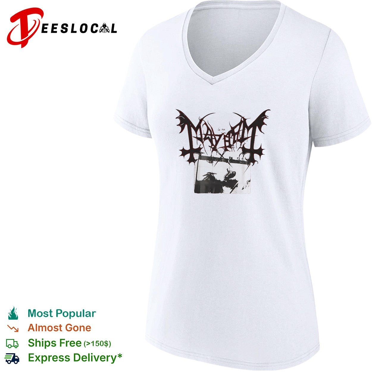 Mayhem band logo basic shirt