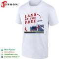 Men in Blazers Land of the free kick soccer shirt
