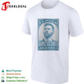 Messi La Pulga Argentina number 10 portrait stamp shirt
