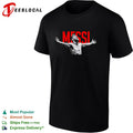 Messi dramatic engraving sketch leaping shirt
