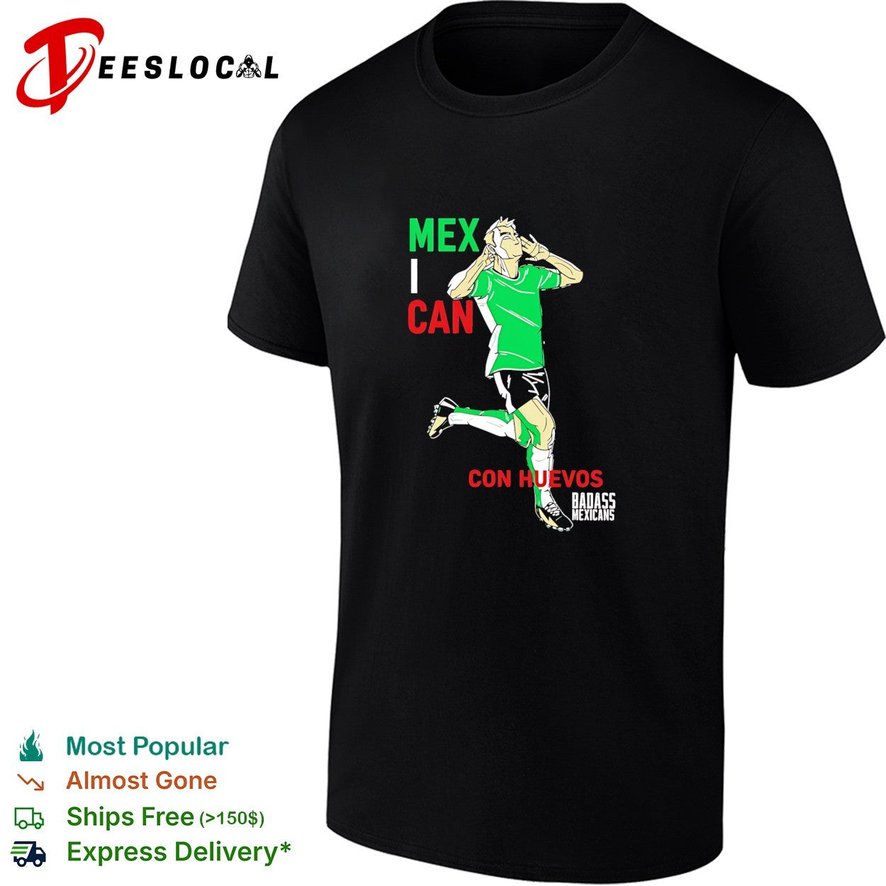 Mexican Con Huevos Badass Mexicans Mexico Soccer shirt