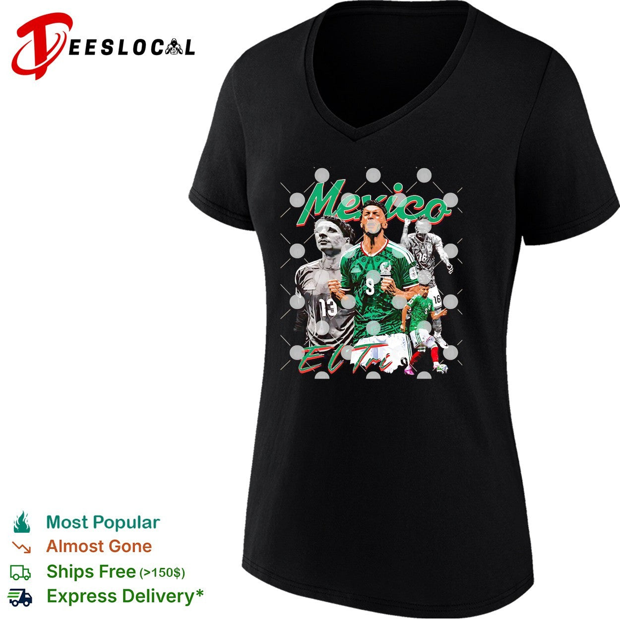 Mexico El Tricolor Mexico Soccer graphic shirt